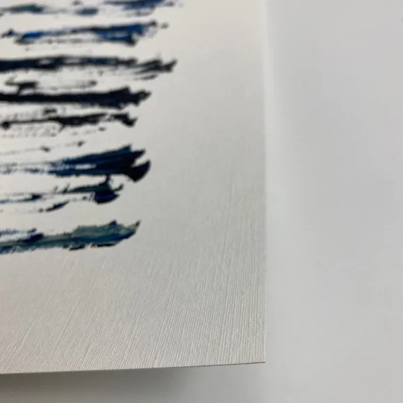 Abstract Acrylic Original Painting On Canvas Paper 9X12 Wall Art Blue Black - Picture 6 of 7